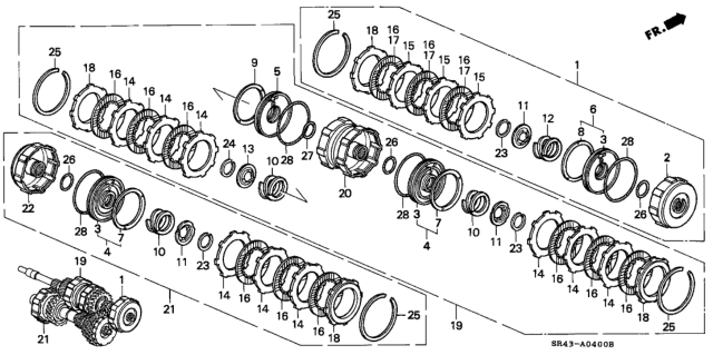 1994 Honda Civic Ring, Snap (119MM) (F.C.C.) Diagram for 90605-P24-A01