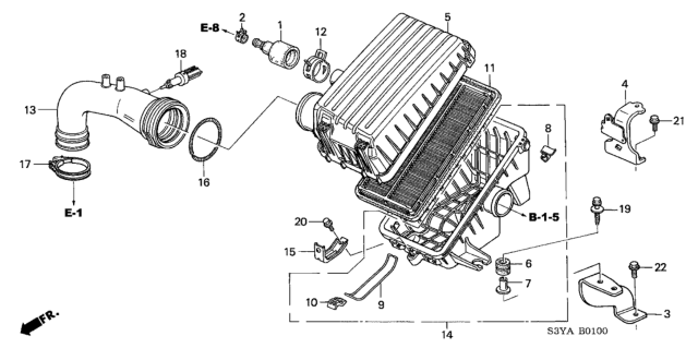 2004 Honda Insight Air Cleaner Diagram