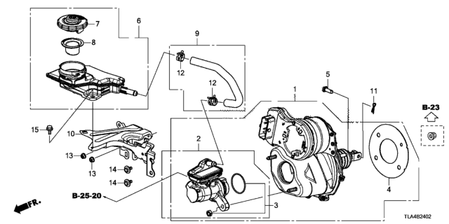 2020 Honda CR-V BRACKET Diagram for 46674-TNY-G00