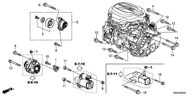 2021 Honda Ridgeline Auto Tensioner Diagram