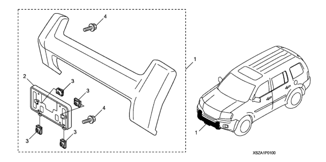 2011 Honda Pilot Bolt-Washer (6X20) Diagram for 08P01-SZA-1M007