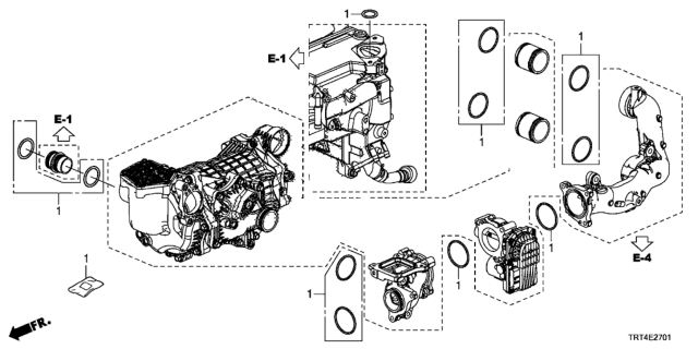 2017 Honda Clarity Fuel Cell Set Diagram for 91011-5WM-A00