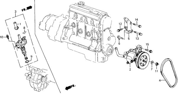 1989 Honda Accord Sensor Assy., Speed Diagram for 56500-PH1-050