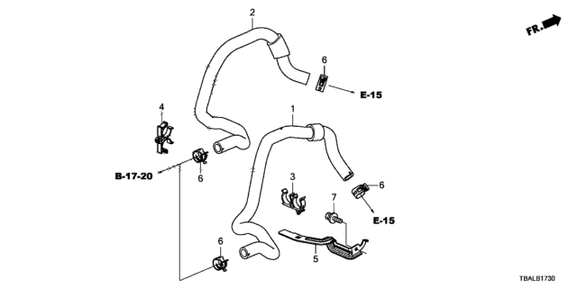 2020 Honda Civic Water Hose Diagram