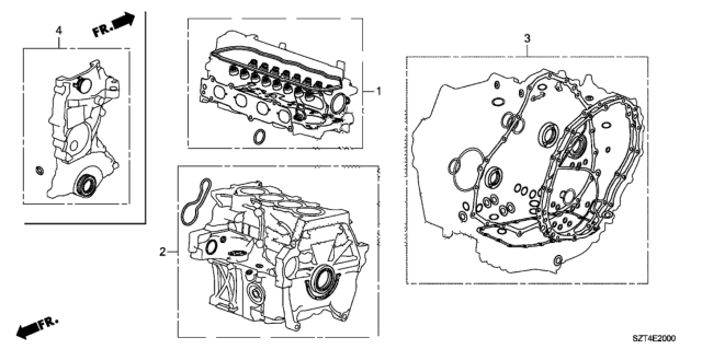 2011 Honda CR-Z Gasket Kit Diagram