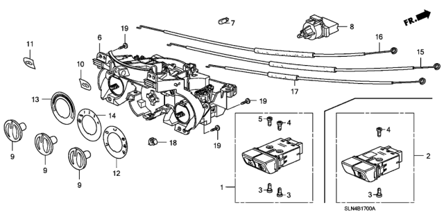 2007 Honda Fit Bulb B, B (14V 70Ma) Diagram for 35855-SLN-A01