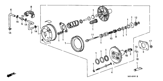 1991 Honda CRX Master Power Diagram