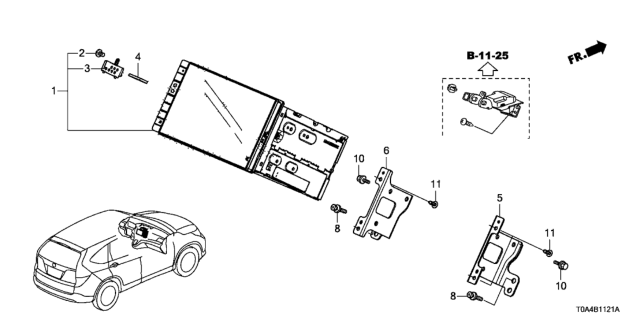 2016 Honda CR-V Da Diagram for 39100-T1W-A62RM