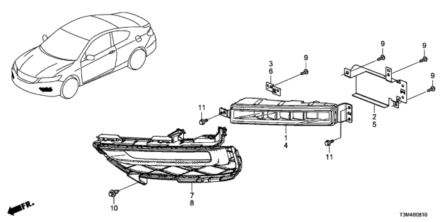 2017 Honda Accord Foglight Diagram