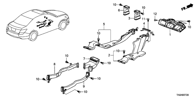 2012 Honda Accord Duct Diagram