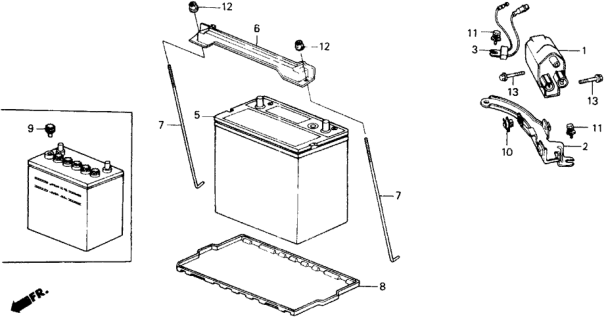 1989 Honda Accord Ignition Coil - Battery Diagram