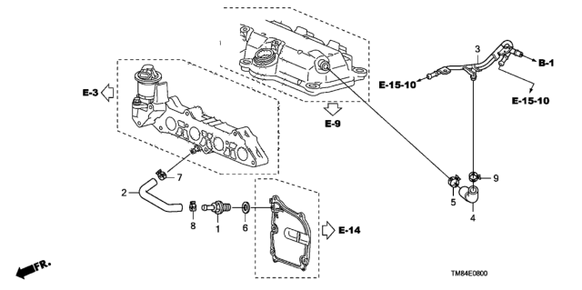 2014 Honda Insight PCV Tube Diagram