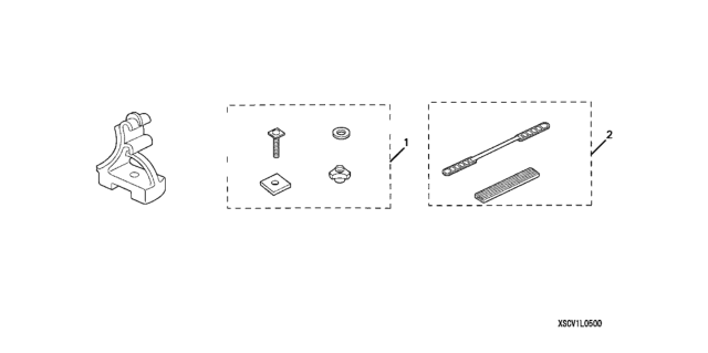 2006 Honda CR-V Surfboard Attachment Diagram