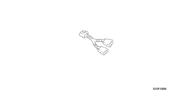 2011 Honda Pilot 5 Door EX (2WD) KA 5AT Harness, 2-Port Adapter Diagram