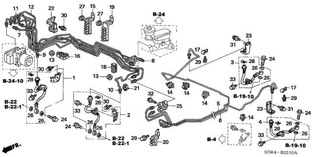 2007 Honda Accord Hybrid Joint, Four-Way Diagram for 46470-S7A-003