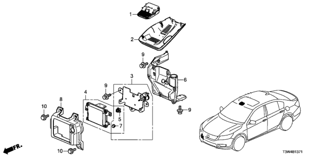 2017 Honda Accord Hybrid Radar Diagram