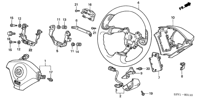 2002 Honda Insight Grip (Graphite Black) Diagram for 78501-S3Y-A61ZA