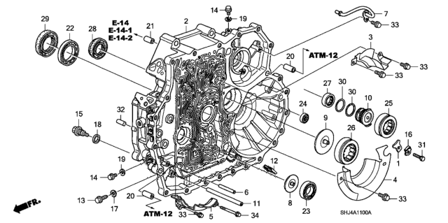 2008 Honda Odyssey Plate, Oil Catch Diagram for 21216-PVL-000