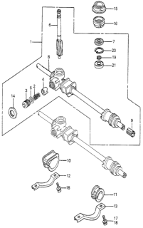 1983 Honda Accord Grommet A, Steering Diagram for 53501-SA5-000