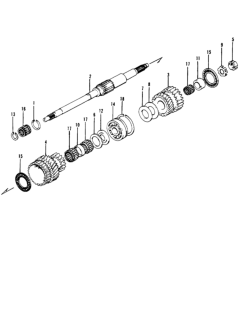 1975 Honda Civic Gear (Lower) Diagram for 23411-639-670