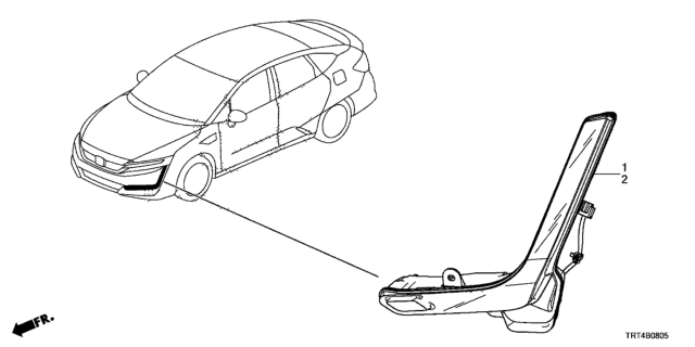 2020 Honda Clarity Fuel Cell Light Assy,L Drl Diagram for 33250-TRT-A01
