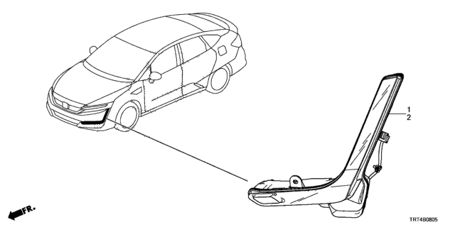 2020 Honda Clarity Fuel Cell Light Assy,R Drl Diagram for 33200-TRT-A01