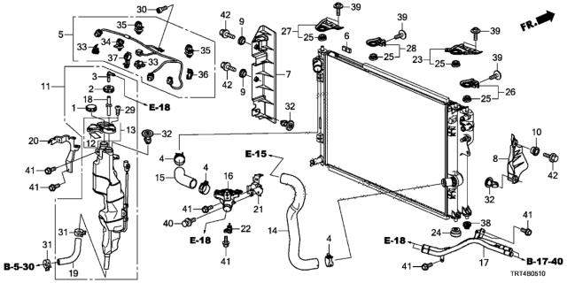 2017 Honda Clarity Fuel Cell Pipe Comp, Tw Sensor Diagram for 3J140-5WM-A00