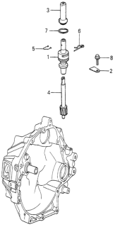 1979 Honda Accord 3 Door STD KA 5MT MT Speedometer Gear Diagram