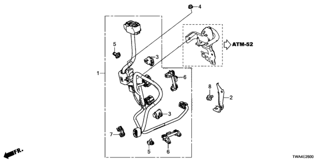 2019 Honda Accord Hybrid Motor Sensor Wire Harness Diagram