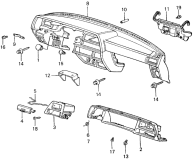 1981 Honda Civic Screw-Washer (4X12) Diagram for 90106-SA4-000