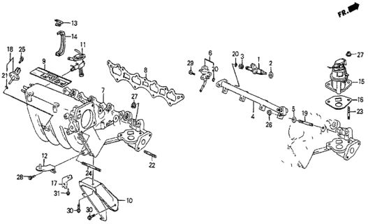 1987 Honda Prelude Intake Manifold Diagram