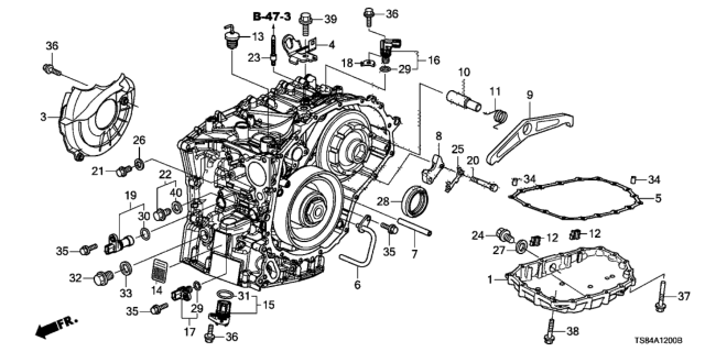 2014 Honda Civic Bolt, Stud (12X42) Diagram for 90042-PSA-000