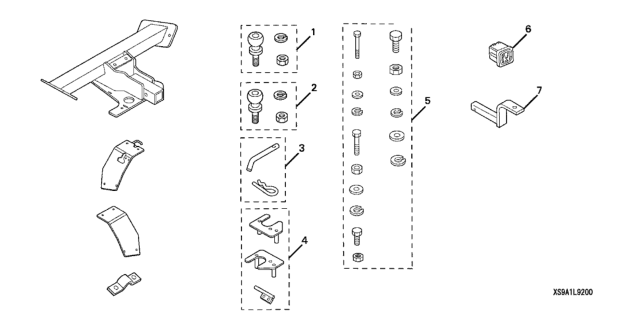 2006 Honda CR-V 5 Door LX (2WD) KA 5AT Trailer Hitch Diagram