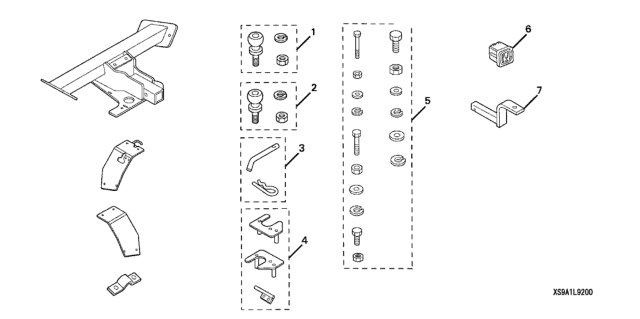 2006 Honda CR-V Trailer Hitch Diagram