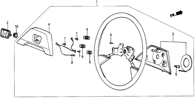 1985 Honda Civic Cover, Frame *NH1L* (Nippon Purasuto) (BLACK) Diagram for 53133-SB3-953ZA