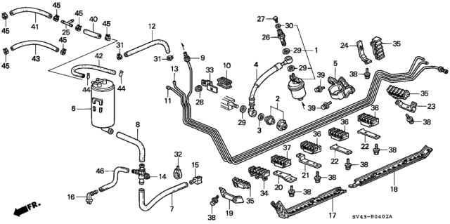1995 Honda Accord Joint (#160) (Three-Way) Diagram for 36205-P0G-A01