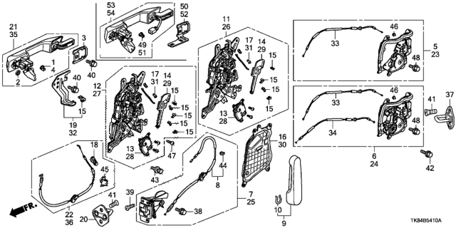 2012 Honda Odyssey Control Assy., R. Slide Door Remote *NH686L* (Power) (LIGHT WARM GRAY) Diagram for 72662-TK8-A11ZA