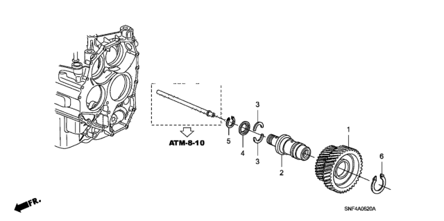 2008 Honda Civic Idle Shaft Diagram