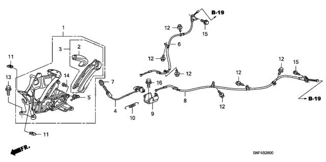 2006 Honda Civic 4 Door GX KA 5AT Parking Brake Diagram