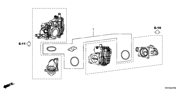 2019 Honda Clarity Fuel Cell O-Ring Set Diagram 5