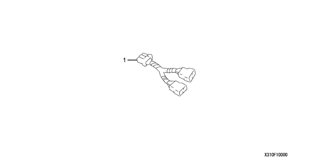 2012 Honda CR-Z Harness, 2 Port Adapter Diagram