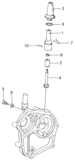 1982 Honda Civic 5 Door ** (WAGOVAN) KA 5MT MT Speedometer Gear Diagram
