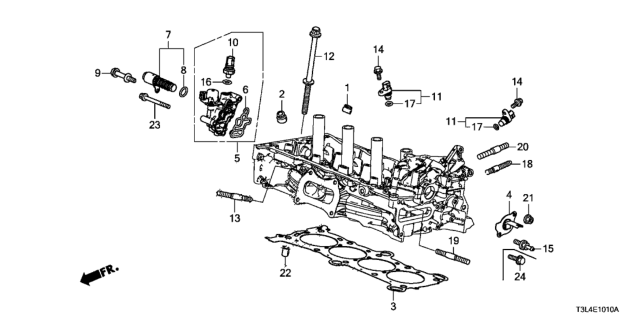 2013 Honda Accord Bolt, Engine Cover Diagram for 90051-RL0-G01