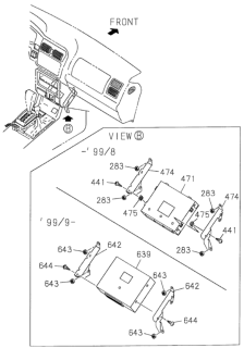 2000 Honda Passport Control Unit (Cabin) Diagram