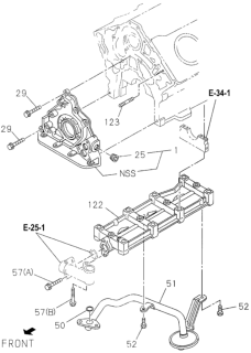 1994 Honda Passport Oil Pump - Oil Strainer Diagram