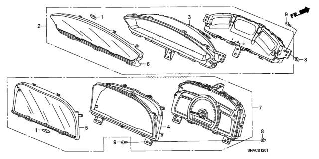 2011 Honda Civic Meter (Denso) Diagram