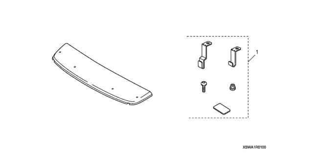 2010 Honda CR-V Sunroof Visor Diagram