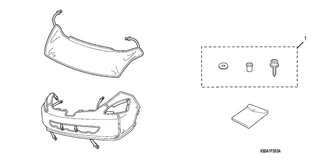 2006 Honda Accord Nose Mask (Full) Diagram