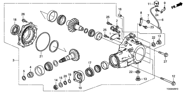 2021 Honda Passport AT Transfer Diagram