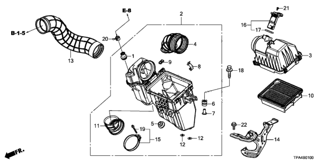 2021 Honda CR-V Hybrid Air Cleaner Diagram